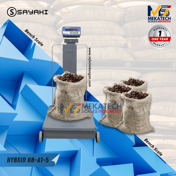 Produk SAYAKI A1-5DD Hybrid Bench Scale Timbangan Duduk