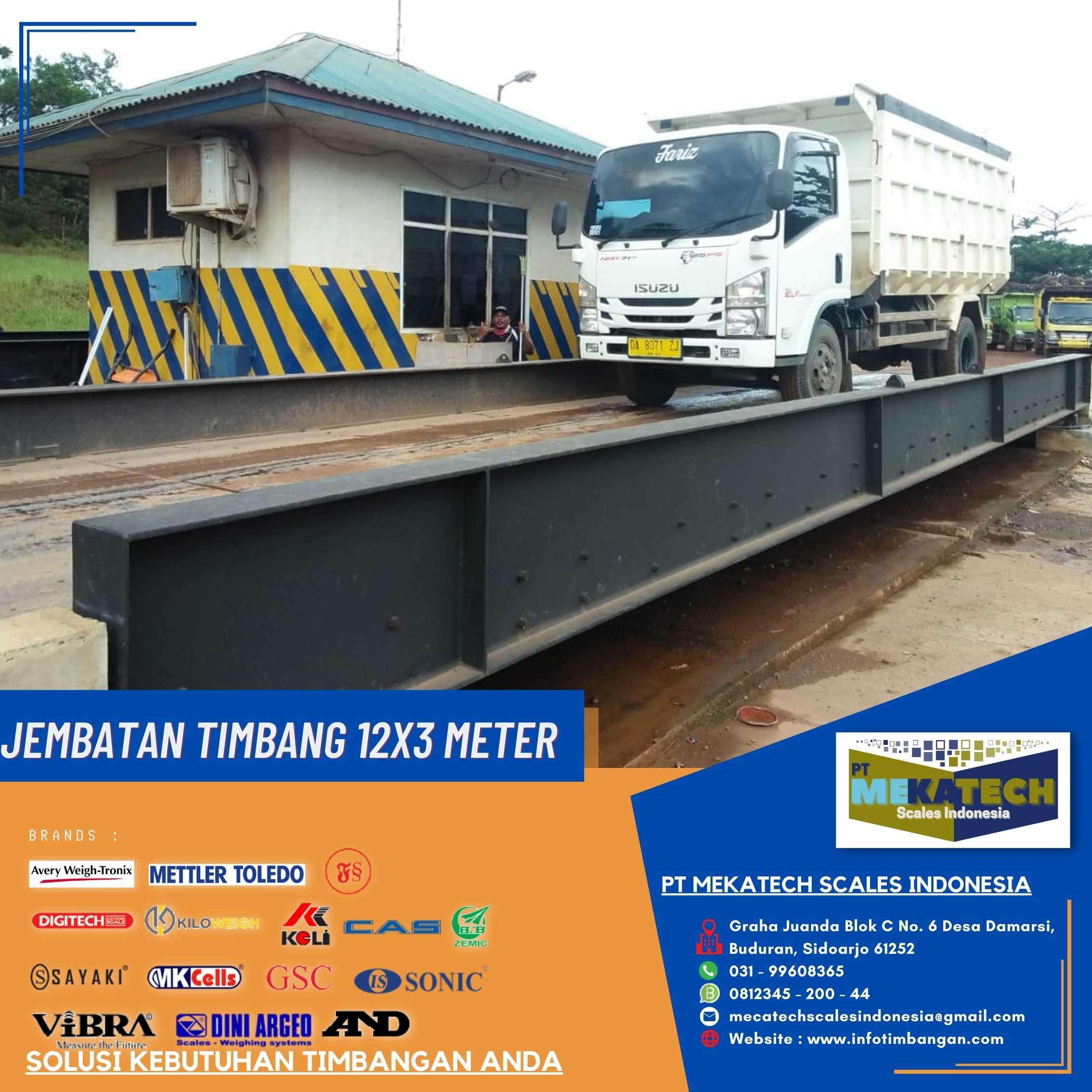 Produk Timbangan Truk / Jembatan Timbang 12 x 3 Meter Kapasitas 60 Ton