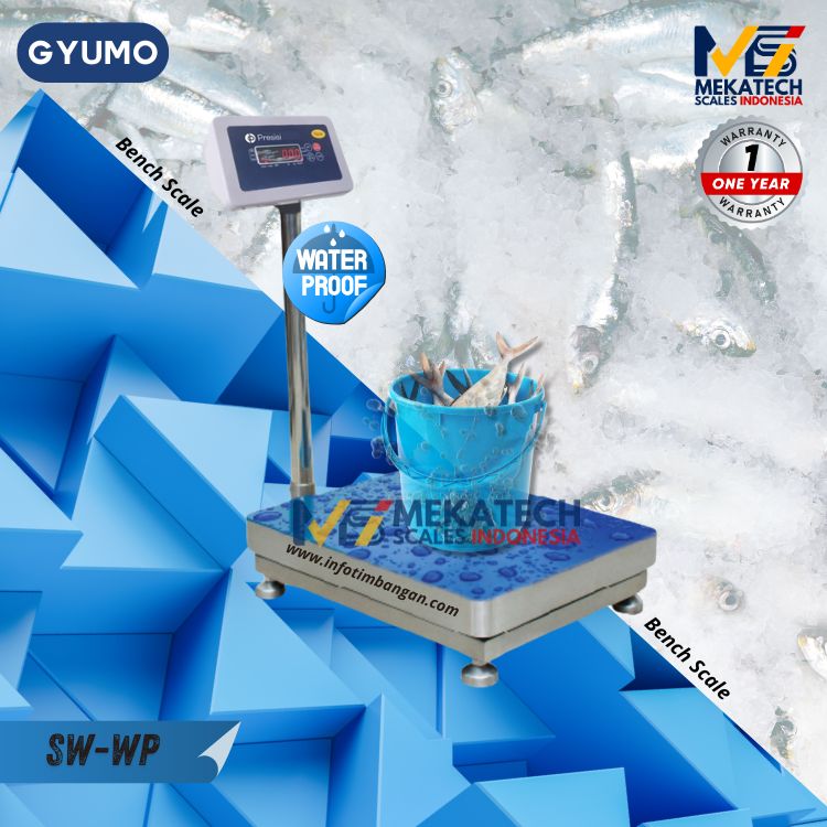 Produk GYUMO SW-WP Size 40x50cm 150kg Bench Scale Timbangan Duduk Anti Air  
