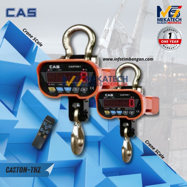 Produk CAS THZ Kapasitas 5 Ton Crane Scale Timbangan Gantung 