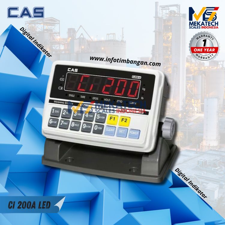 Produk CAS CI-200A Indikator Monitor Jembatan Timbang 
