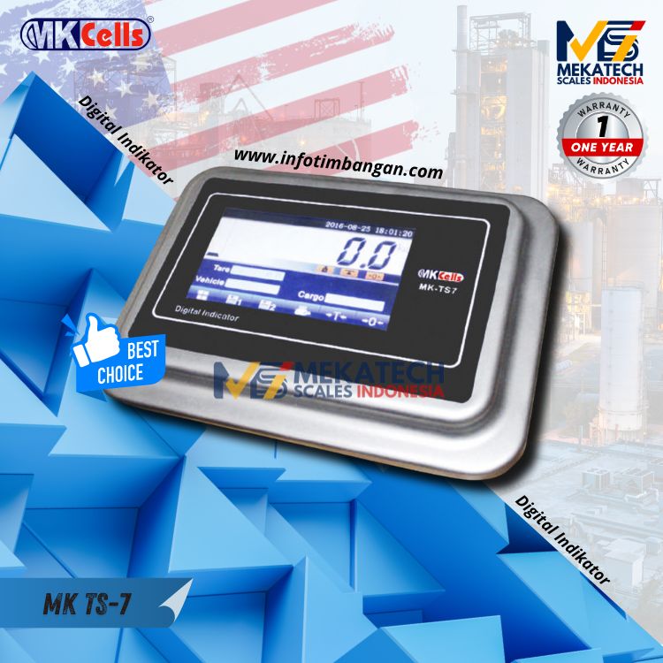 Produk MKCELL MK-TS7 Indikator Monitor Jembatan Timbang Digital 