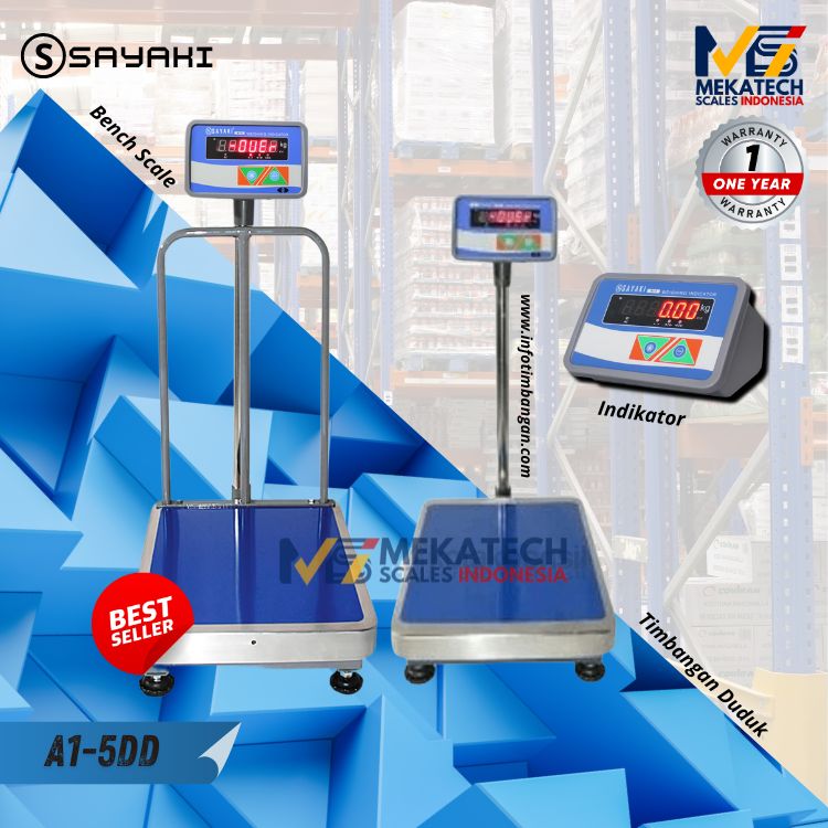 Produk  SAYAKI A1-5DD Bench Scale Timbangan Duduk