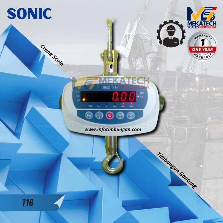 Produk SONIC T18 Timbangan Gantung  Crane Scale 