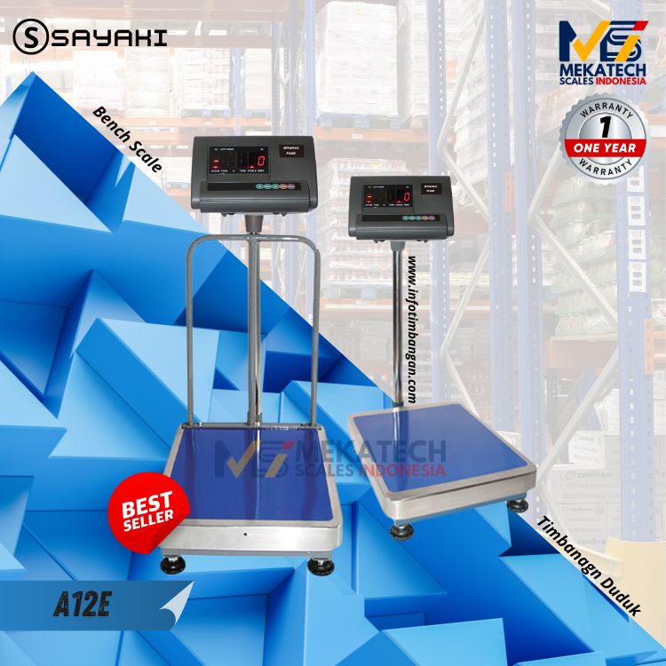 Produk SAYAKI A12E Bench Scale Timbangan Duduk Digital 