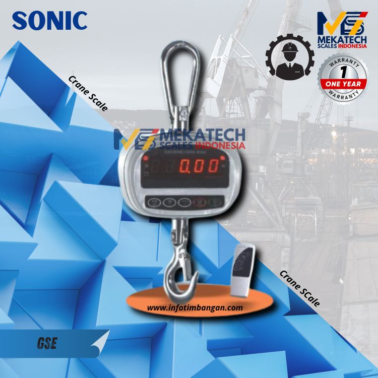 Produk SONIC GSE Timbangan Gantung Crane Scale 