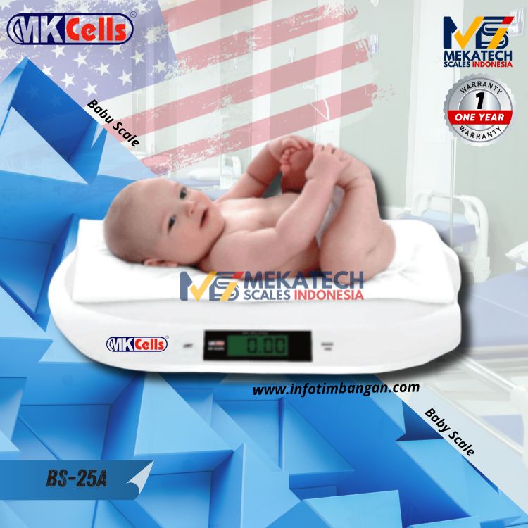 Produk MKCells BS 25A kap 25Kg Baby Scale Timbangan Bayi