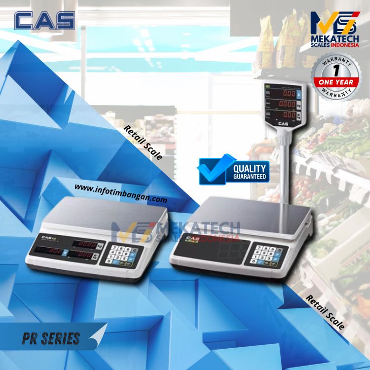 Produk CAS PR SERIES Retail Scale Portable Timbangan Meja Retail 